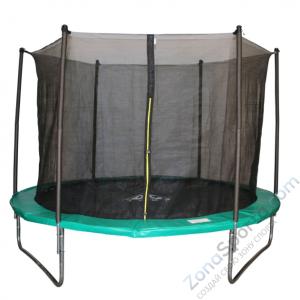 Батут DFC JUMP 12ft c сеткой, цвет green