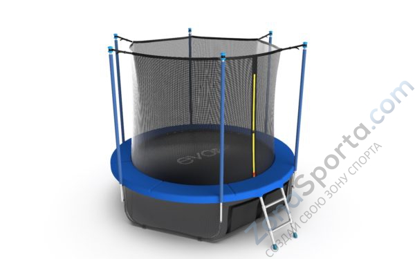 Батут Evo Jump Internal 8ft (Sky) с нижней сетью Батут Evo Jump Internal 8ft (Sky) с нижней сетью