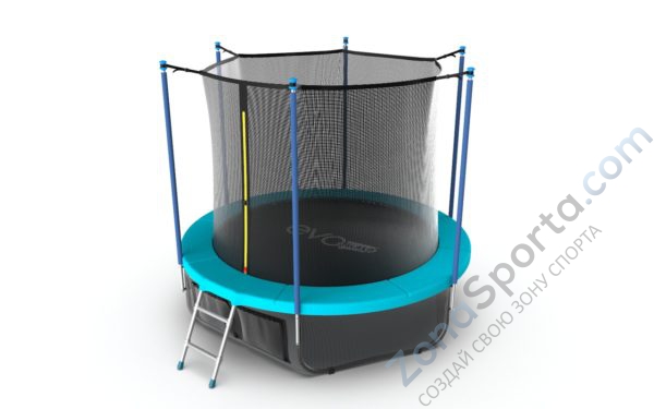 Батут Evo Jump Internal 8ft (Wave) с нижней сетью Батут Evo Jump Internal 8ft (Wave) с нижней сетью