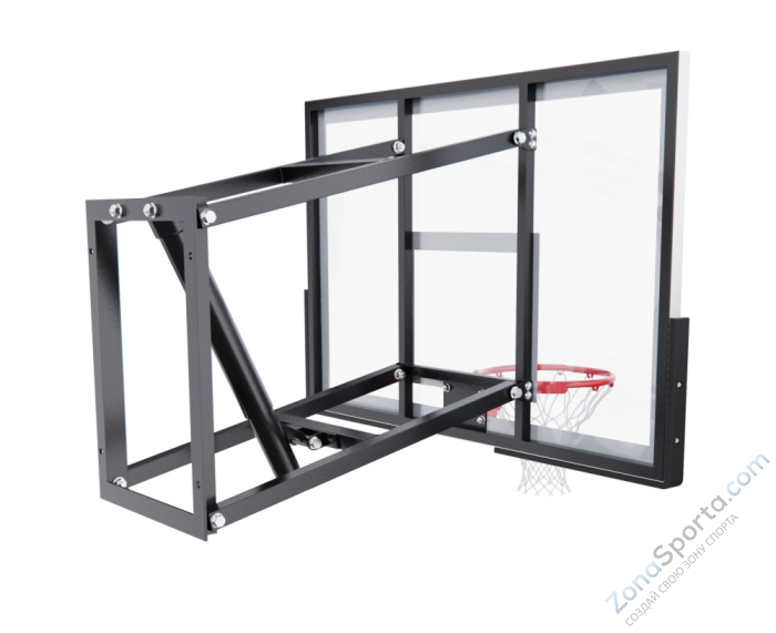 Баскетбольный щит DFC со съёмным регулятором высоты, стекло 6 мм, 120 х 80 см Баскетбольный щит DFC со съёмным регулятором высоты, стекло 6 мм, 120 х 80 см