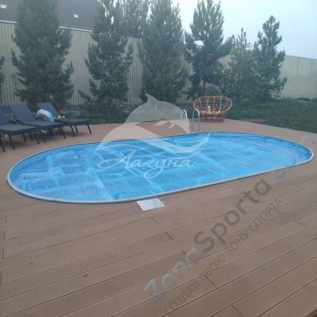 Бассейн Лагуна ТМ247 овальный вкапываемый 5,5 х 3,05 х 1,25 м Бассейн Лагуна ТМ247 овальный вкапываемый 5,5 х 3,05 х 1,25 м