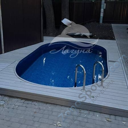 Бассейн Лагуна ТМ247 овальный вкапываемый 5,5 х 3,05 х 1,25 м Бассейн Лагуна ТМ247 овальный вкапываемый 5,5 х 3,05 х 1,25 м