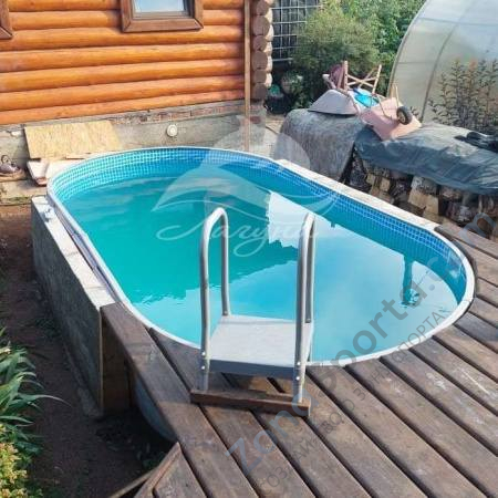 Бассейн Лагуна ТМ248 овальный вкапываемый 6,4 х 3,05 х 1,25 м Бассейн Лагуна ТМ248 овальный вкапываемый 6,4 х 3,05 х 1,25 м