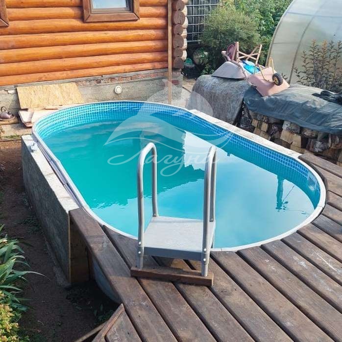 Бассейн Лагуна ТМ828 овальный вкапываемый 5 х 3 х 1.25 м Бассейн Лагуна ТМ828 овальный вкапываемый 5 х 3 х 1.25 м