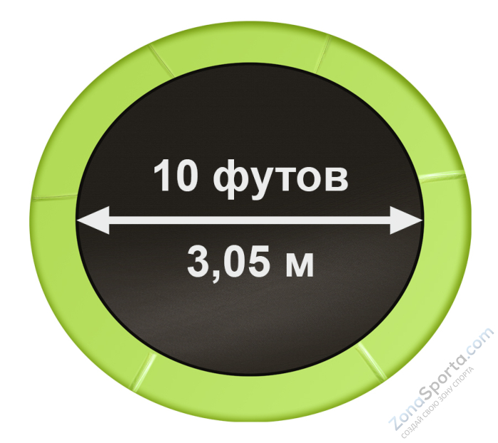 Батут Arland 10FT с внутренней страховочной сеткой и лестницей Батут Arland 10FT с внутренней страховочной сеткой и лестницей