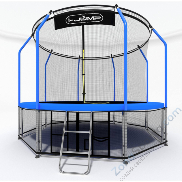 Батут i-Jump Elegant 14ft blue Батут i-Jump Elegant 14ft blue