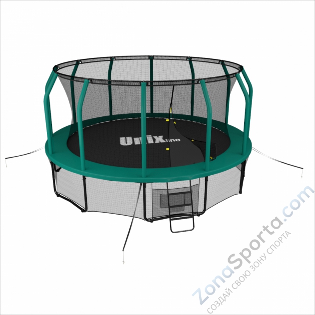 Батут Unix line 14 ft Supreme (Green) Батут Unix line 14 ft Supreme (Green)