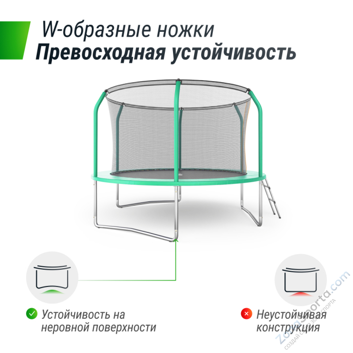 Батут Unix Line Supreme Basic 10 ft (green) Батут Unix Line Supreme Basic 10 ft (green)