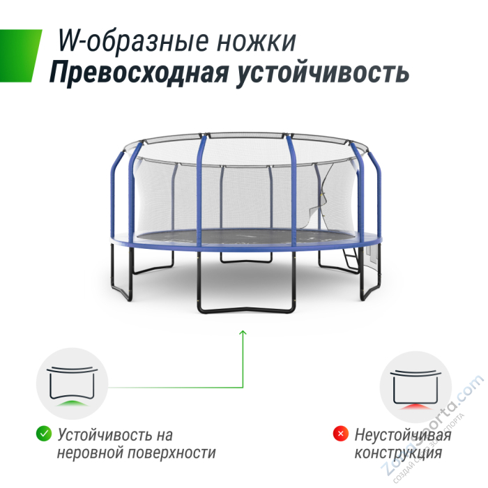 Батут UNIX line Supreme Game 16 ft (blue) TRUSUG16BL Батут UNIX line Supreme Game 16 ft (blue) TRUSUG16BL