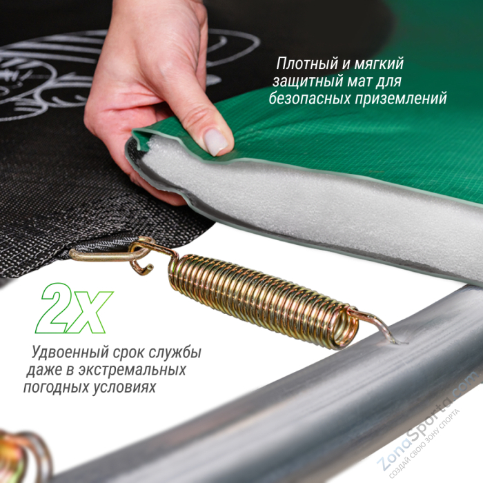 Батут UNIX line Supreme Game 16 ft (blue) TRUSUG16BL Батут UNIX line Supreme Game 16 ft (blue) TRUSUG16BL