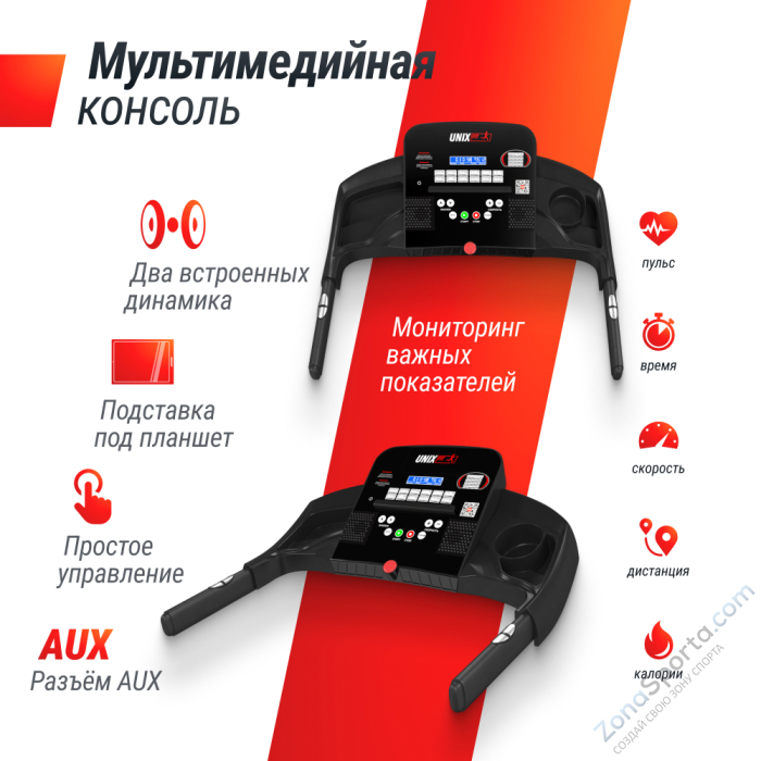 Беговая дорожка Unix Fit ST-550LE Беговая дорожка Unix Fit ST-550LE