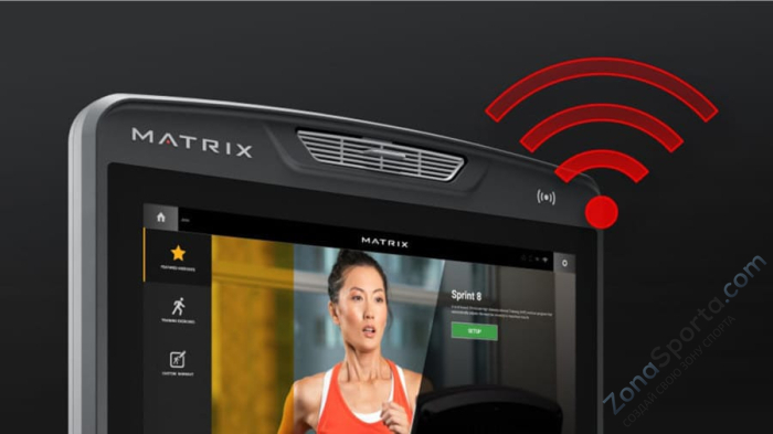 Беговая дорожка Matrix Performance с консолью Touch Base Беговая дорожка Matrix Performance с консолью Touch Base