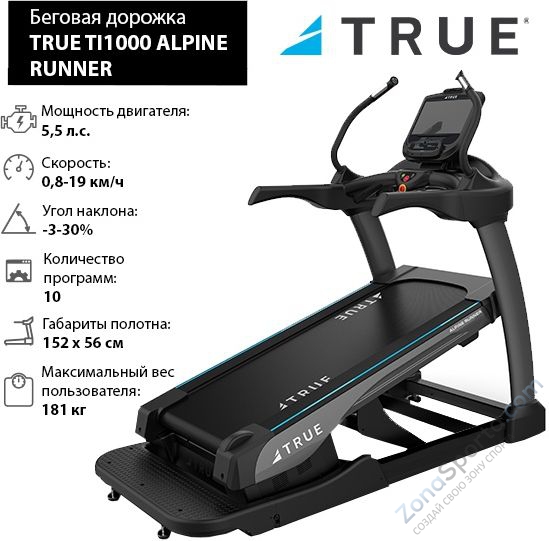 Беговая дорожка True Fitness Alpine Runner Беговая дорожка True Fitness Alpine Runner