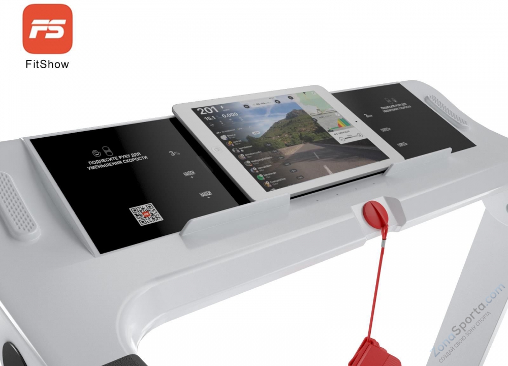 Беговая дорожка Unix Fit Hi-tech F2 Plus Arctic Ice