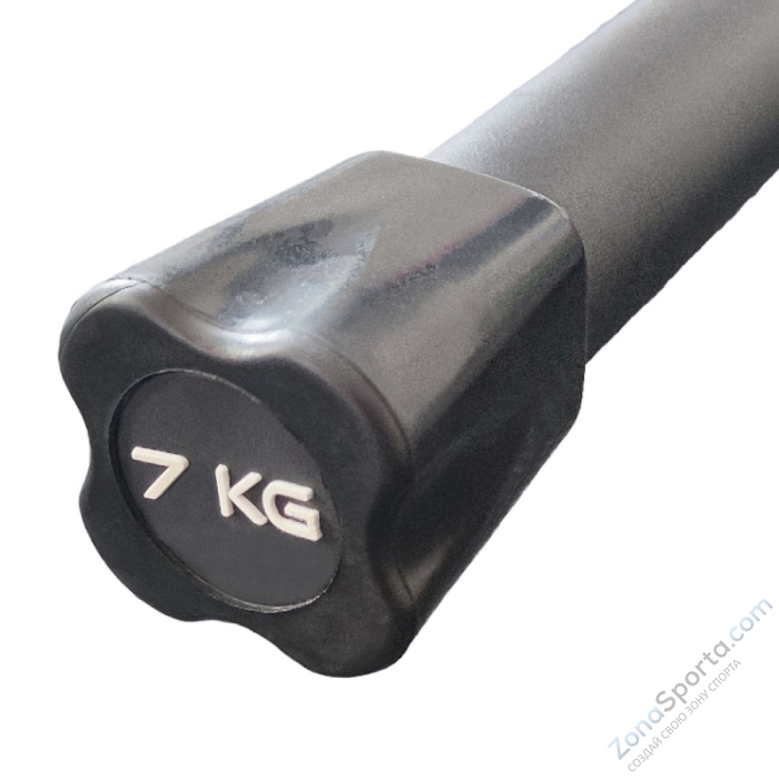 Бодибар 7кг, наконечник черный Fitex FTX-1137-7kg Бодибар 7кг, наконечник черный Fitex FTX-1137-7kg