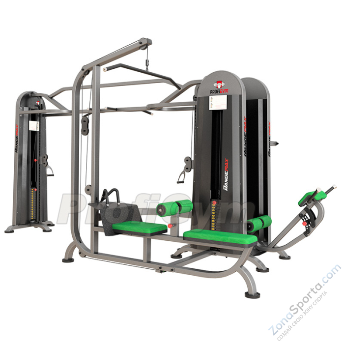 Четырехпозиционная станция с гиперэкстензией RangeMax Четырехпозиционная станция с гиперэкстензией RangeMax