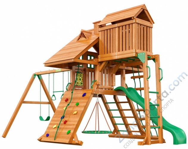 Деревянная детская площадка для дачи Igragrad Крепость Фани Deluxe Деревянная детская площадка для дачи Igragrad Крепость Фани Deluxe