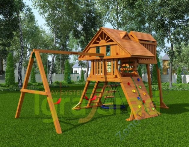 Деревянная детская площадка для дачи Igragrad Крепость Фани Deluxe Деревянная детская площадка для дачи Igragrad Крепость Фани Deluxe