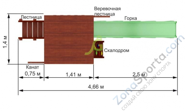 Деревянная детская площадка для дачи Igragrad Панда Фани Tower Деревянная детская площадка для дачи Igragrad Панда Фани Tower