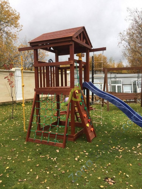 Деревянная детская площадка для дачи Igragrad Панда Фани Tower Деревянная детская площадка для дачи Igragrad Панда Фани Tower