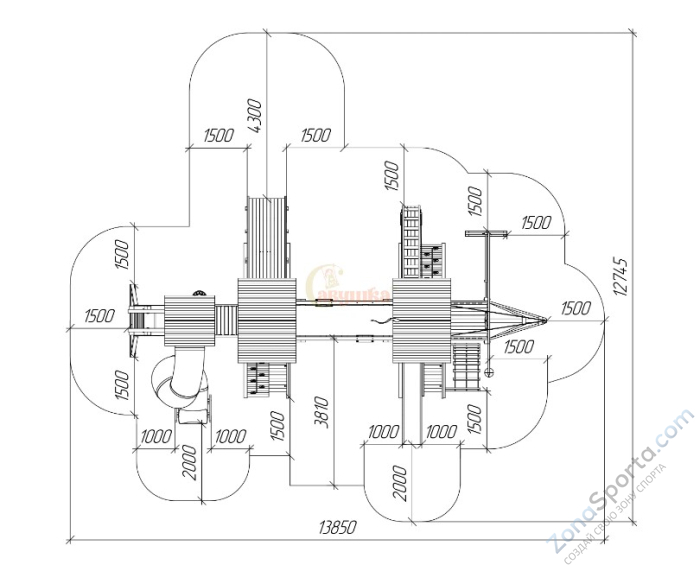 Детская площадка Савушка Люкс 1 Детская площадка Савушка Люкс 1