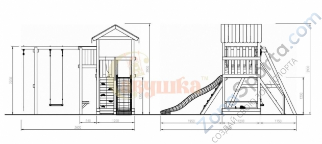 Детская площадка Савушка Мастер 1 Детская площадка Савушка Мастер 1