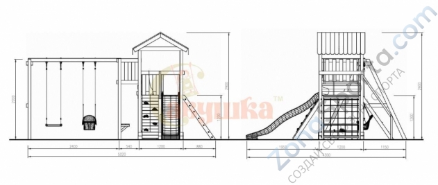 Детская площадка Савушка Мастер 2 Детская площадка Савушка Мастер 2