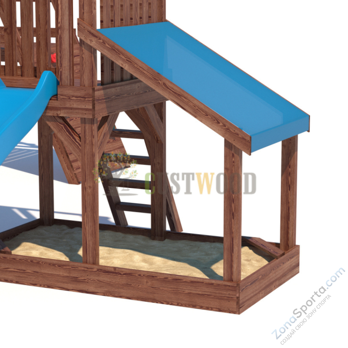 Детская деревянная игровая площадка для улицы дачи CustWood Scout SC12 Детская деревянная игровая площадка для улицы дачи CustWood Scout SC12