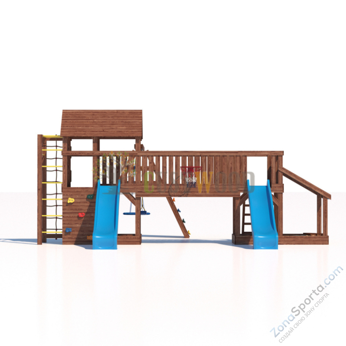 Детская деревянная игровая площадка для улицы дачи CustWood Scout SC12 Детская деревянная игровая площадка для улицы дачи CustWood Scout SC12