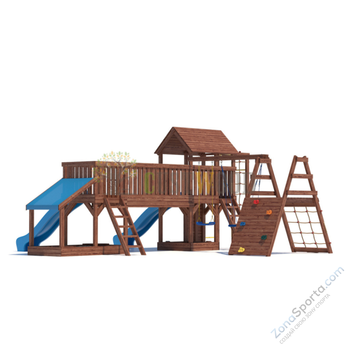 Детская деревянная игровая площадка для улицы дачи CustWood Scout SC12 Детская деревянная игровая площадка для улицы дачи CustWood Scout SC12