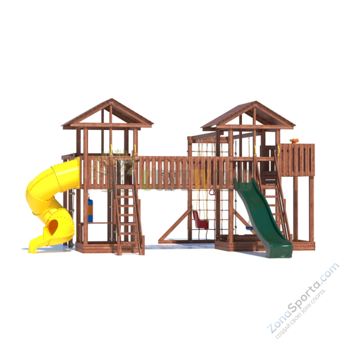 Детская деревянная игровая площадка для улицы дачи CustWood Active 14 Детская деревянная игровая площадка для улицы дачи CustWood Active 14