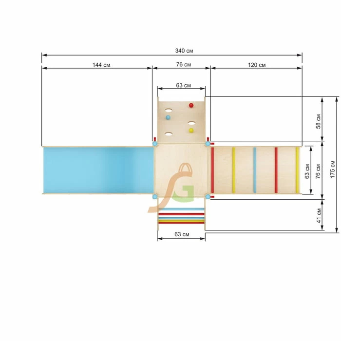 Детская домашняя площадка IgraGrad 2 Детская домашняя площадка IgraGrad 2