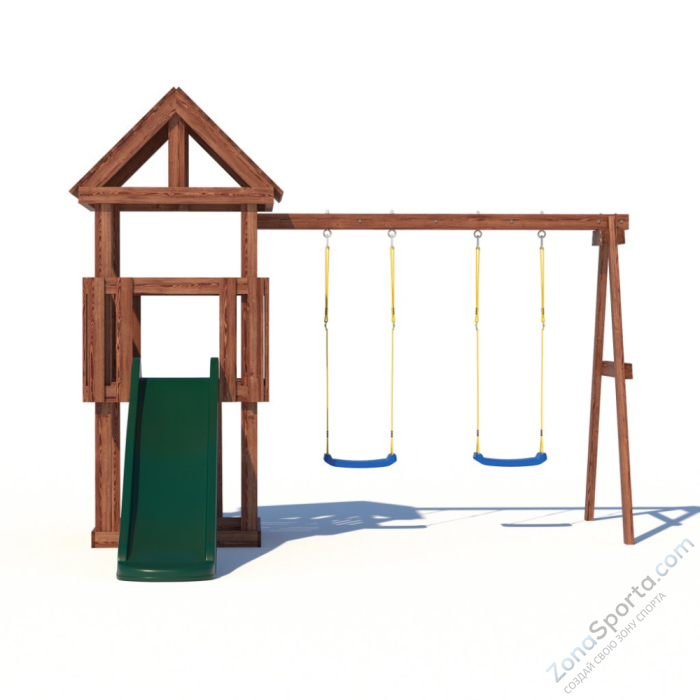 Детская площадка CustWood Junior Color JC1 с деревянной крышей Детская площадка CustWood Junior Color JC1 с деревянной крышей