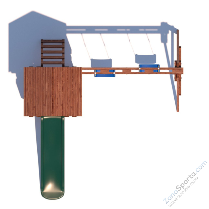 Детская площадка CustWood Junior Color JC1 с деревянной крышей Детская площадка CustWood Junior Color JC1 с деревянной крышей