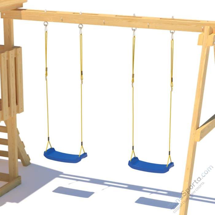 Детская площадка CustWood Junior J1 с деревянной крышей Детская площадка CustWood Junior J1 с деревянной крышей