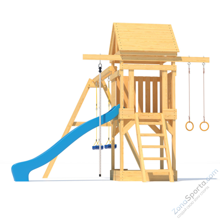 Детская площадка CustWood Scout S1 с деревянной крышей Детская площадка CustWood Scout S1 с деревянной крышей