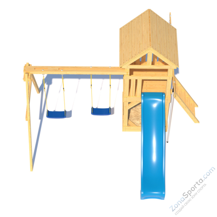 Детская площадка CustWood Scout S1 с деревянной крышей Детская площадка CustWood Scout S1 с деревянной крышей