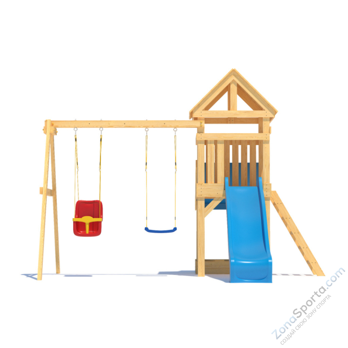 Детская площадка CustWood Scout S6 с деревянной крышей Детская площадка CustWood Scout S6 с деревянной крышей