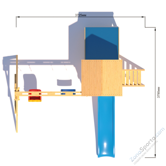 Детская площадка CustWood Scout S6 с деревянной крышей Детская площадка CustWood Scout S6 с деревянной крышей