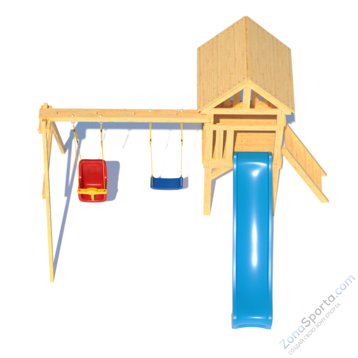 Детская площадка CustWood Scout S6 с деревянной крышей Детская площадка CustWood Scout S6 с деревянной крышей