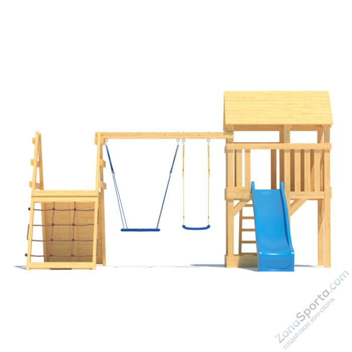 Детская площадка CustWood Scout S8+ с большой деревянной крышей Детская площадка CustWood Scout S8+ с большой деревянной крышей