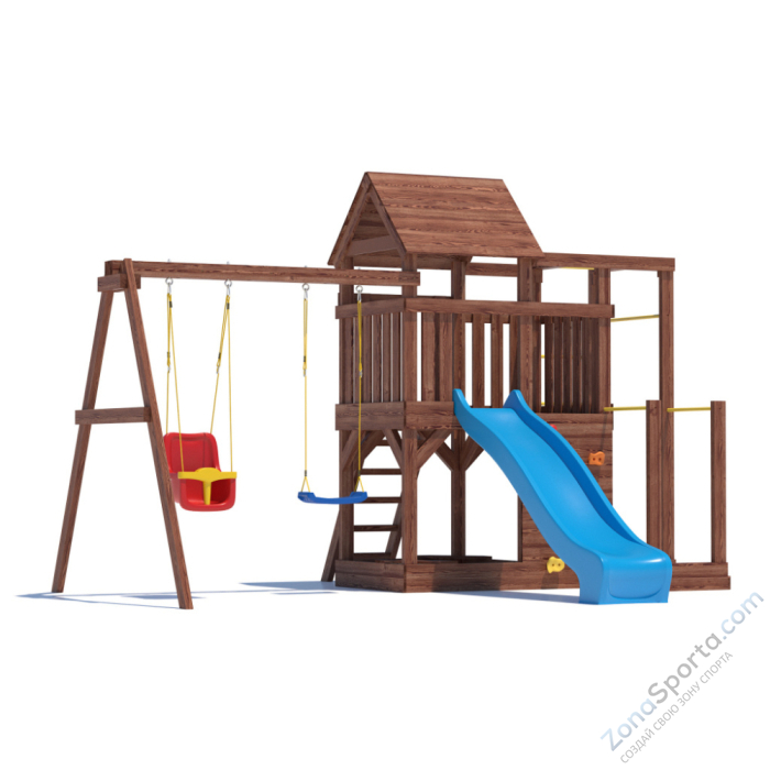 Детская площадка CustWood Scout SC5 с деревянной крышей Детская площадка CustWood Scout SC5 с деревянной крышей