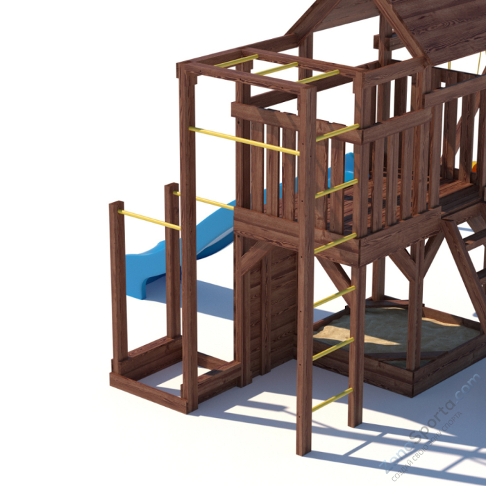 Детская площадка CustWood Scout SC5 с деревянной крышей Детская площадка CustWood Scout SC5 с деревянной крышей