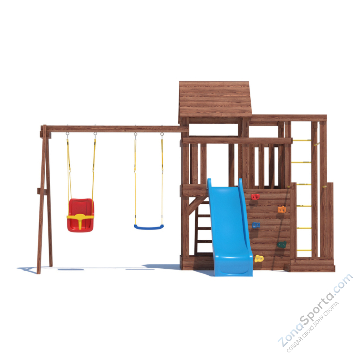 Детская площадка CustWood Scout SC5 с деревянной крышей Детская площадка CustWood Scout SC5 с деревянной крышей
