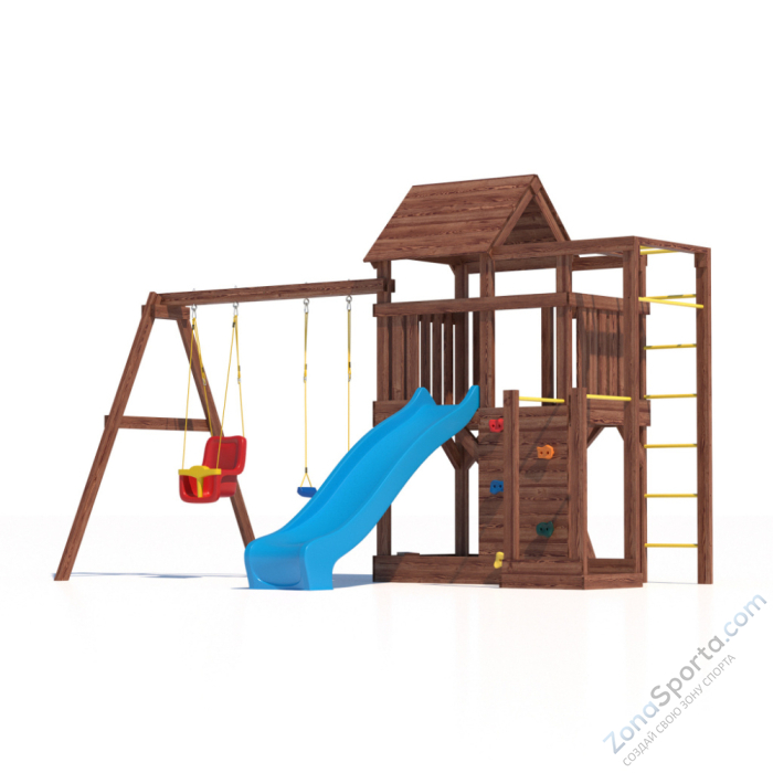 Детская площадка CustWood Scout SC5 с деревянной крышей Детская площадка CustWood Scout SC5 с деревянной крышей