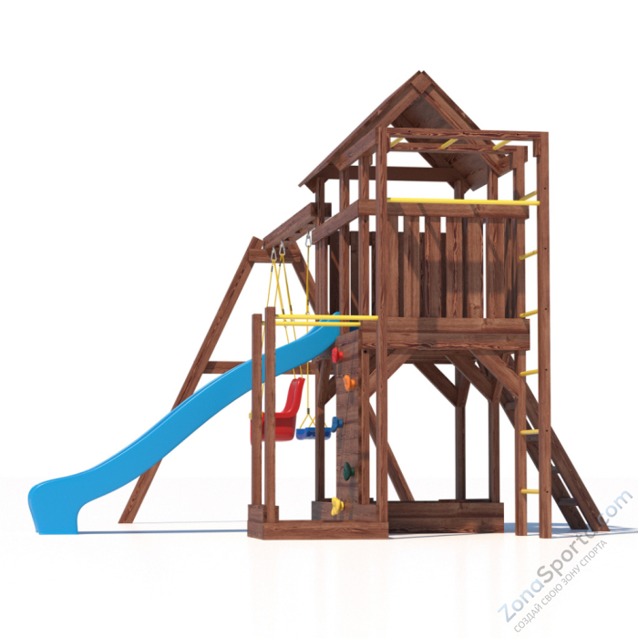 Детская площадка CustWood Scout SC5 с деревянной крышей Детская площадка CustWood Scout SC5 с деревянной крышей