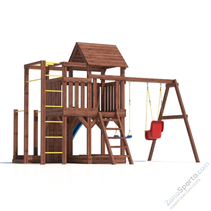 Детская площадка CustWood Scout SC5 с деревянной крышей Детская площадка CustWood Scout SC5 с деревянной крышей