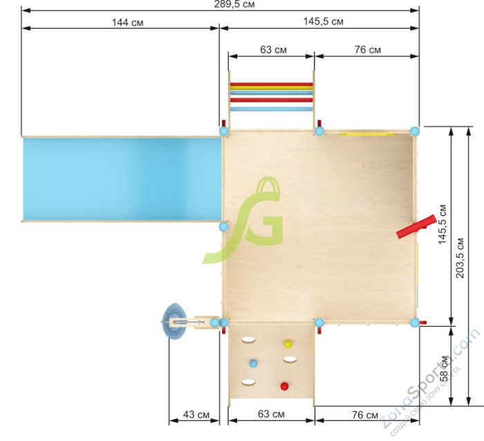 Детская площадка для квартиры IgraGrad 7 Детская площадка для квартиры IgraGrad 7