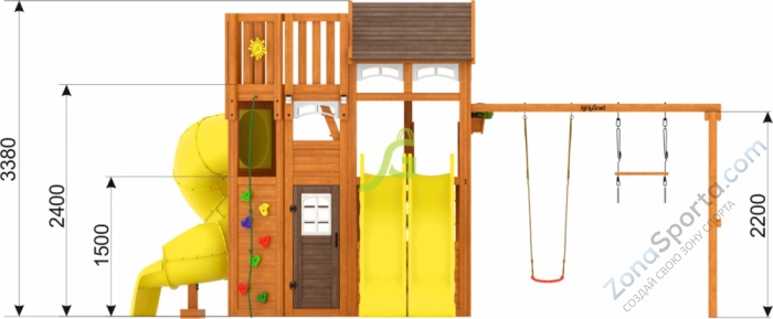 Детская площадка IgraGrad Клубный домик 4 Luxe с двумя горками Детская площадка IgraGrad Клубный домик 4 Luxe с двумя горками