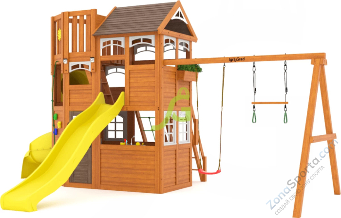 Детская площадка IgraGrad Клубный домик 4 Luxe Детская площадка IgraGrad Клубный домик 4 Luxe